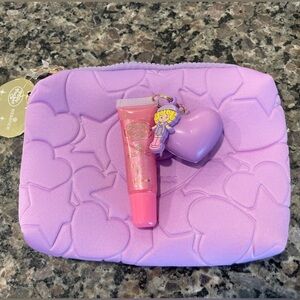 Polly Pocket x essence makeup gloss and makeup bag